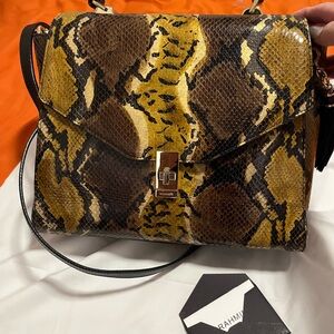 RAHMY Snake Print Handbag